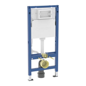 DUOFIXBasic pour toilettes suspendues, avec réservoir Delta, pour boutons de commande Delta (111.153.00.3)