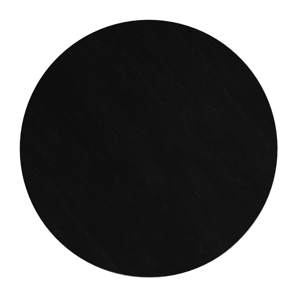 Table d'appoint ronde noire en bois d'acacia D50 cm - Képès