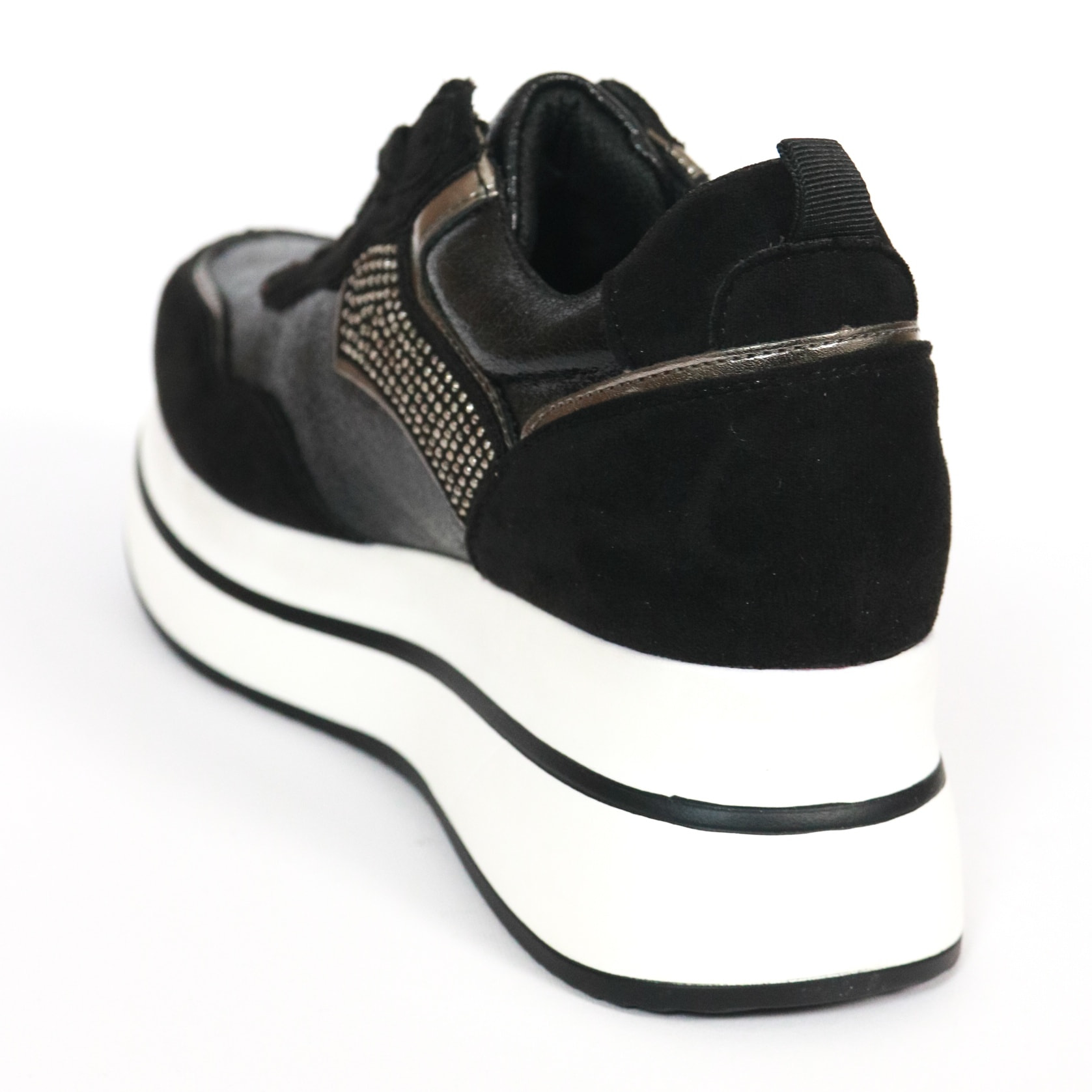 SNEAKERS ALTA CRACK CHOCOLA' NERO