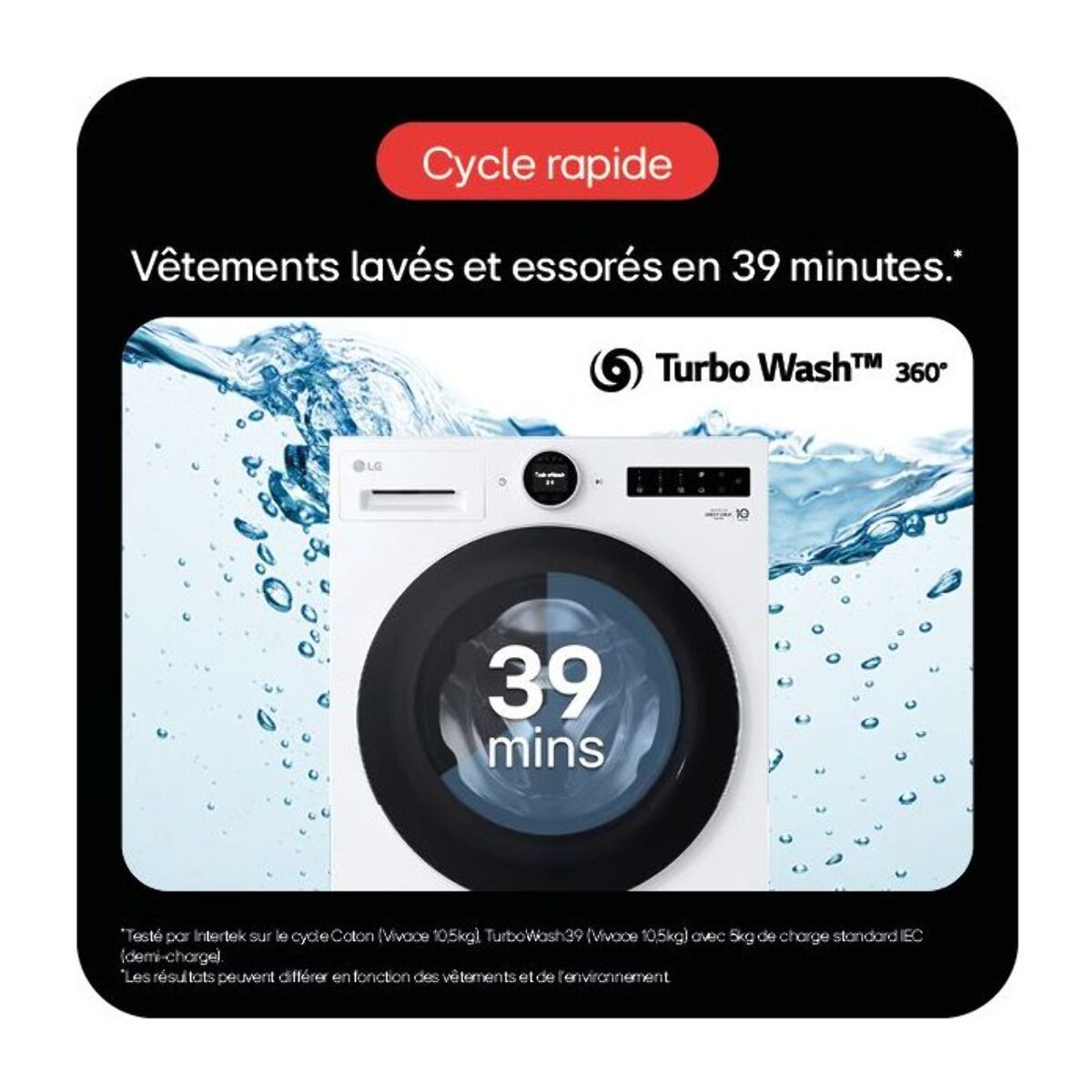 Lave linge hublot LG F14X76BSTA