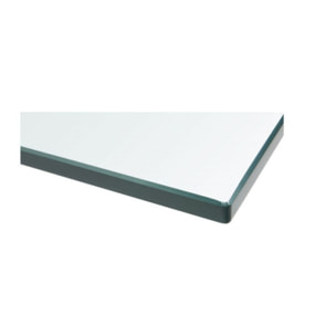 Plateau rectangulaire 120x60 en verre trempé - dessus de table résistant - PLATEAU