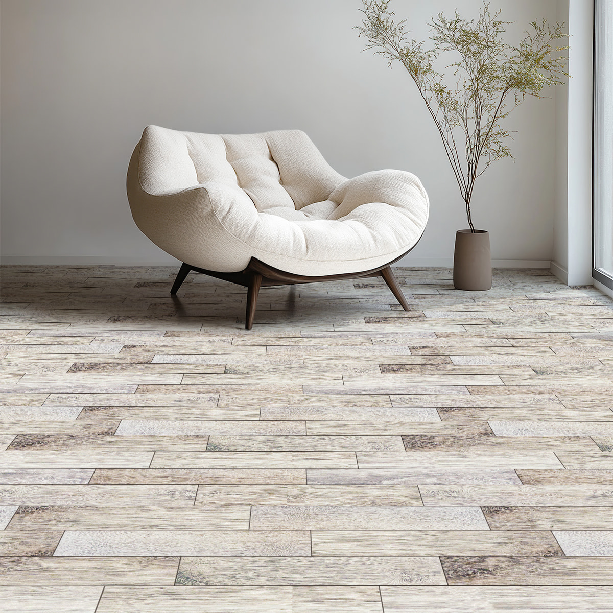 Revêtement sticker sol - BOIS DE L'ARIZONA - Rouleau adhésif Protection Anti-dérapant