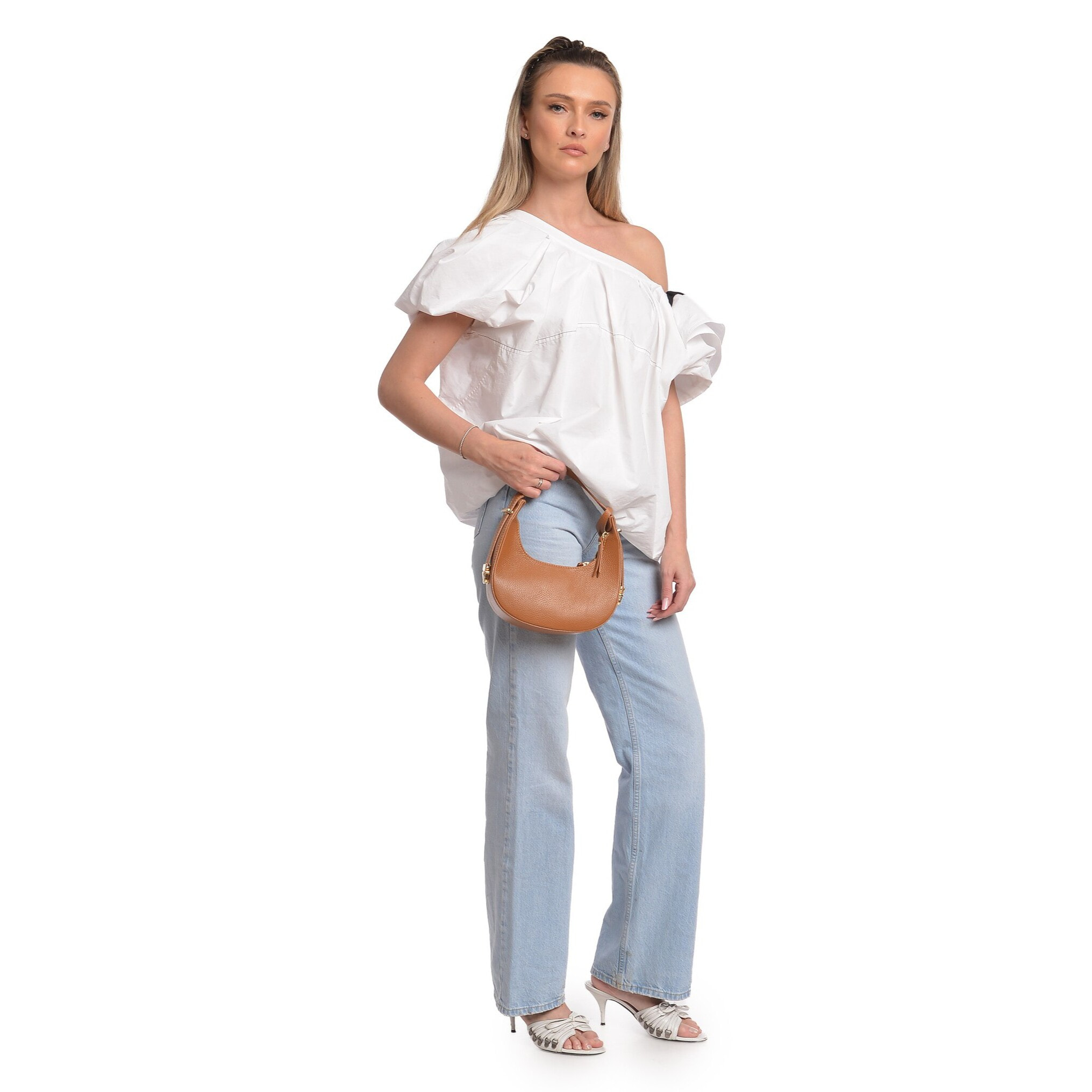 Borsa a mano Anna Luchini Cammello