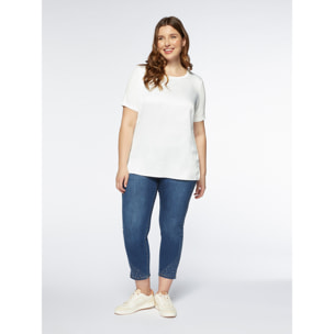 Fiorella Rubino - Blusa de raso - Blanco