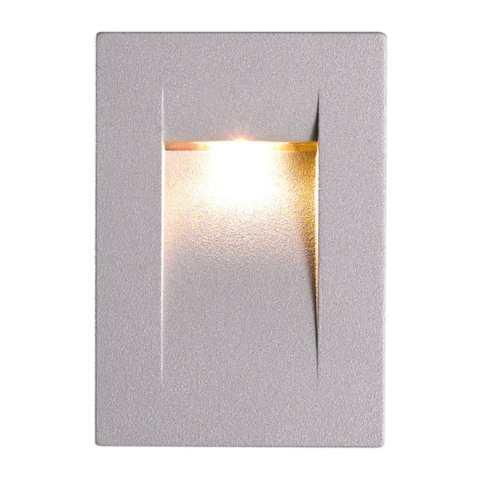 KORA Lampada da parete a incasso Grigio