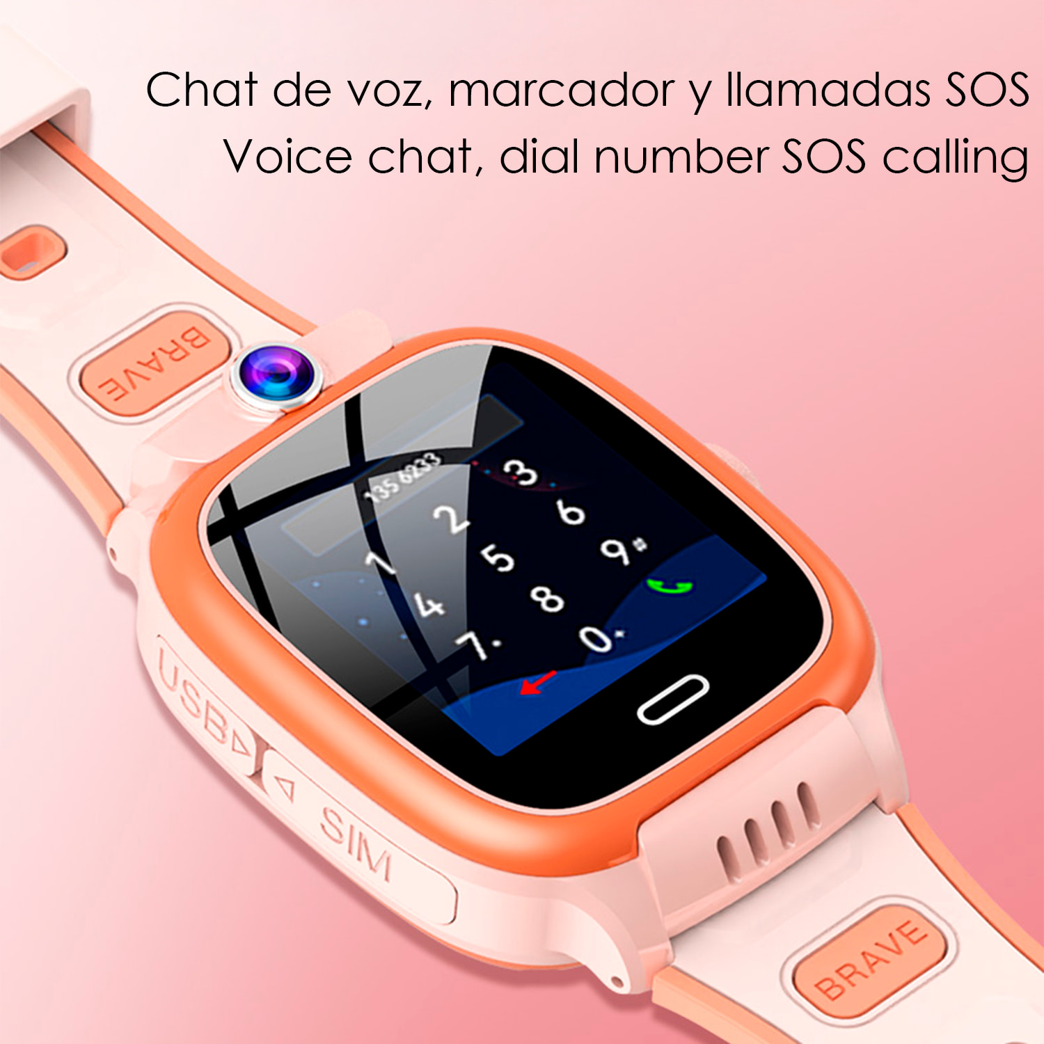 Smartwatch Y66 4G, WIFI, LBS. Localizzazione speciale per bambini, con fotocamera, funzione di tracciamento, chiamate SOS e videochiamata.