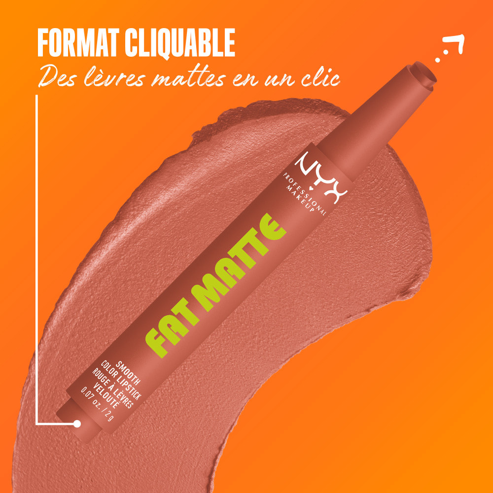 NYX Professional Makeup Fat Matte Rouge à Lèvres Mat Crémeux Cozy Whipp