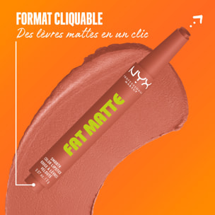 NYX Professional Makeup Fat Matte Rouge à Lèvres Mat Crémeux Cozy Whipp