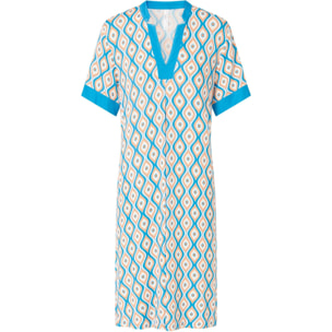 Vestido Viscosa Sin Cuello