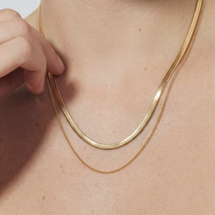 Collar Jezo acabado oro amarillo 18k
