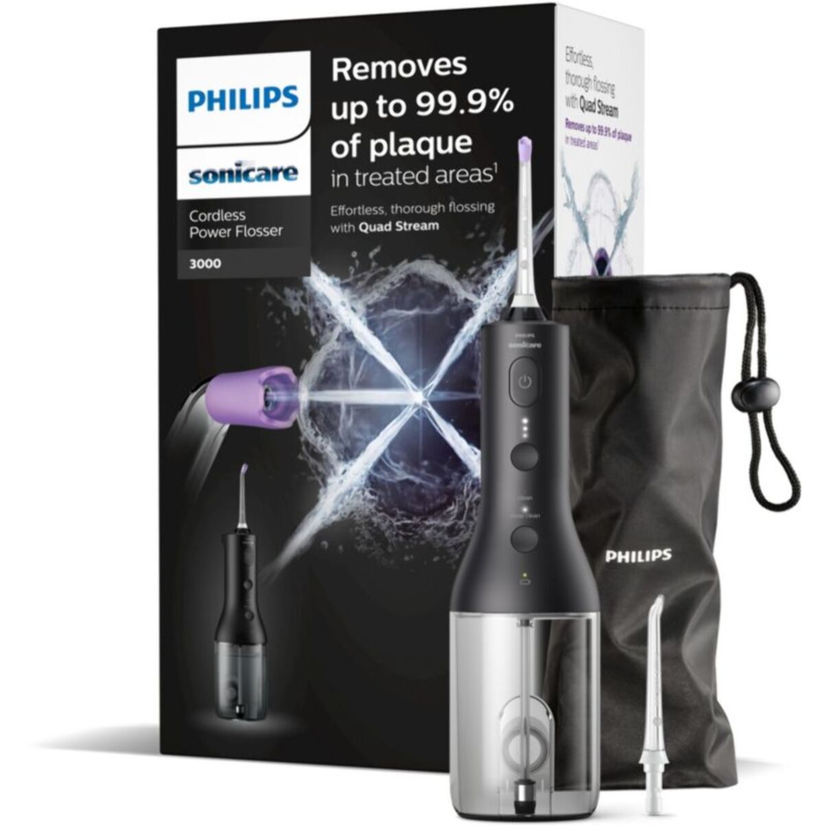 Hydropulseur PHILIPS Sonicare Powerflosser 3000 HX3826/33 sans fil