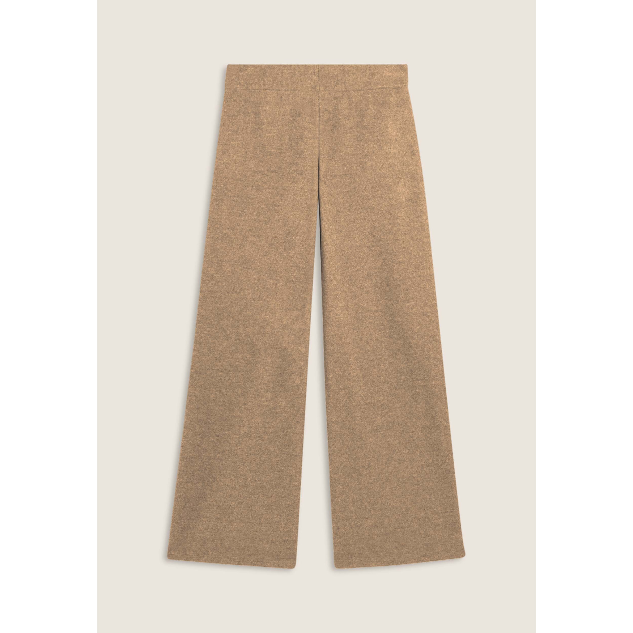 Pantaloni donna wide leg effetto tricot