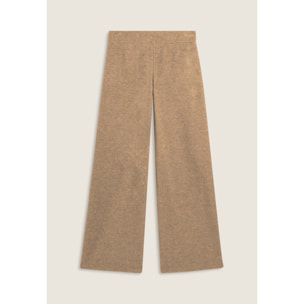 Pantaloni donna wide leg effetto tricot