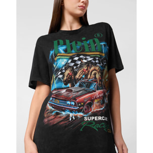 PHILIPP PLEIN T-Shirt Round Neck RACING