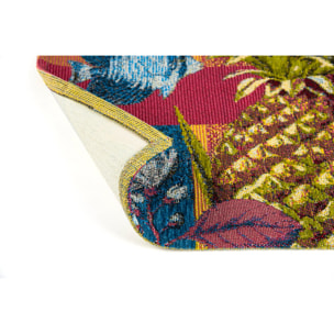 Tappeto Excelsa Rhapsody in poliestere e cotone 45x75x0,7 cm multicolore