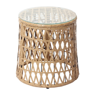 Salon de jardin 2 fauteuils et 1 table ZANPA