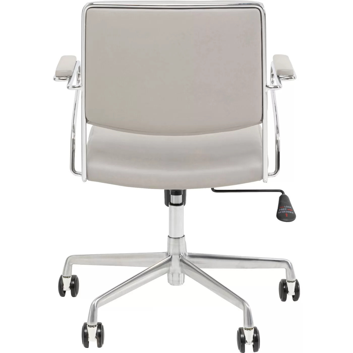 Chaise de bureau pivotante Dottore grise Kare Design