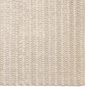 QUENTIN - Tapis rectangulaire 160x230cm en laine tissée couleur beige