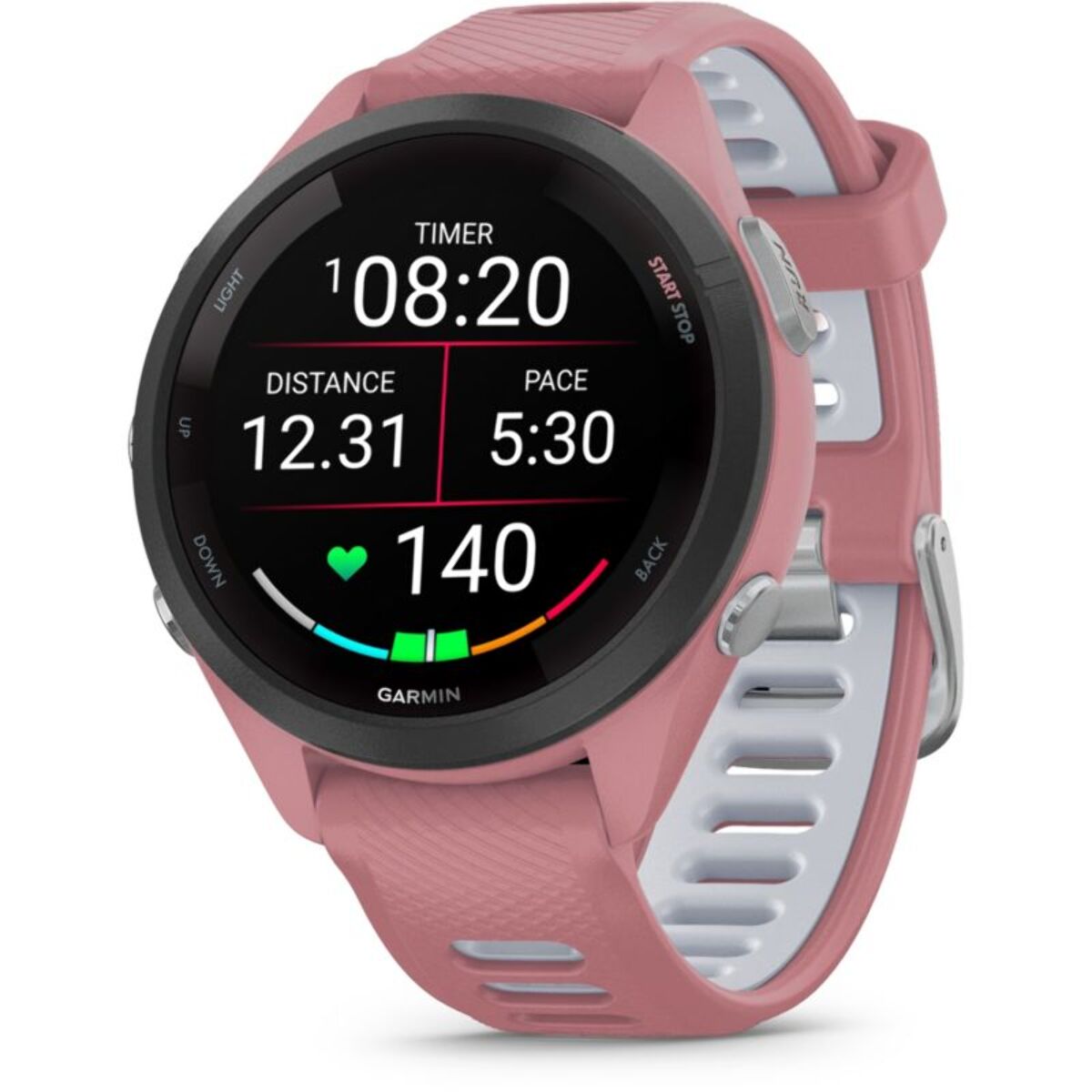 Montre connectée GARMIN Forerunner 265S Music Rose / GRIS AMOLED GPS LIVE TRACK