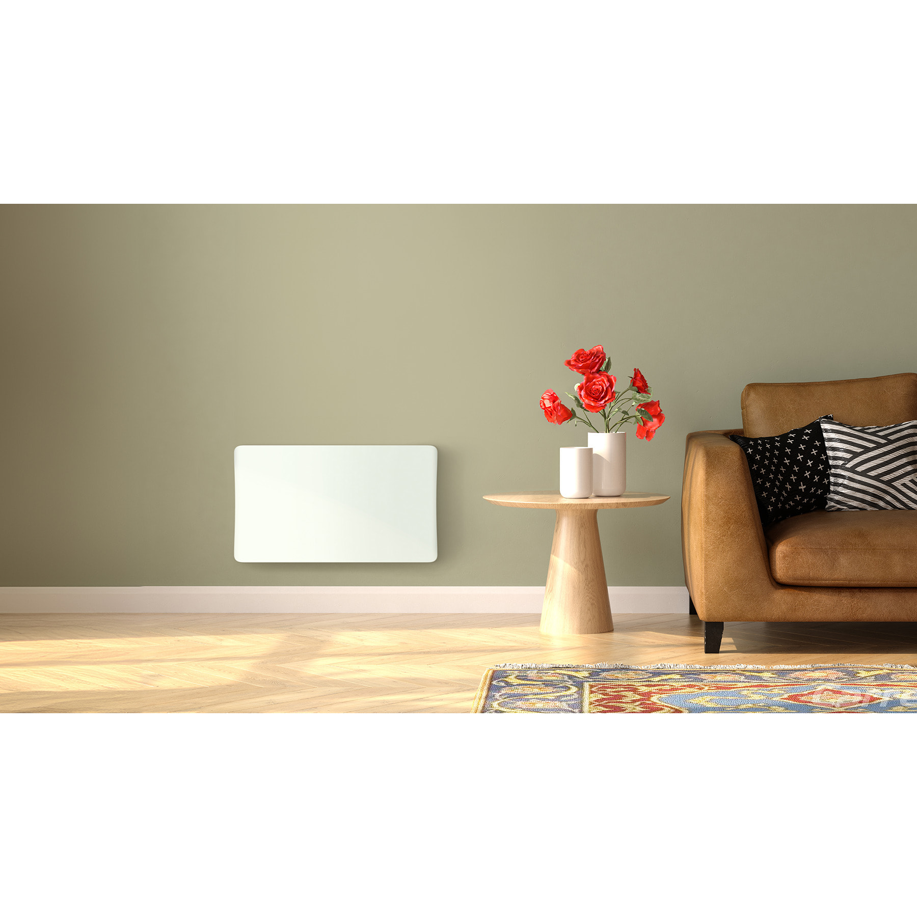 Radiateur Électrique Céramique Blanc 1500W Blanc LUDO