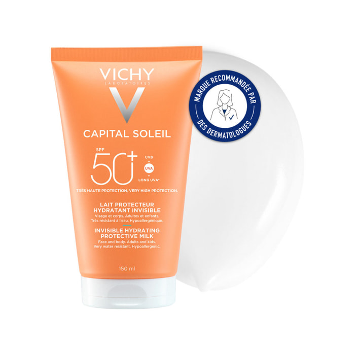 Capital Soleil SPF50+ - Lait Protecteur Hydratant Invisible 150ml