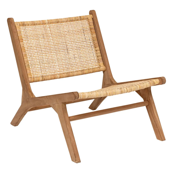 Fauteuil "Timor" teck rotin
