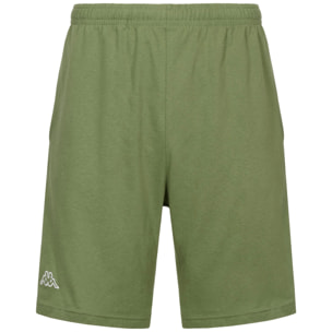 Pantaloni Corti Kappa Uomo Logo Cabog Verde