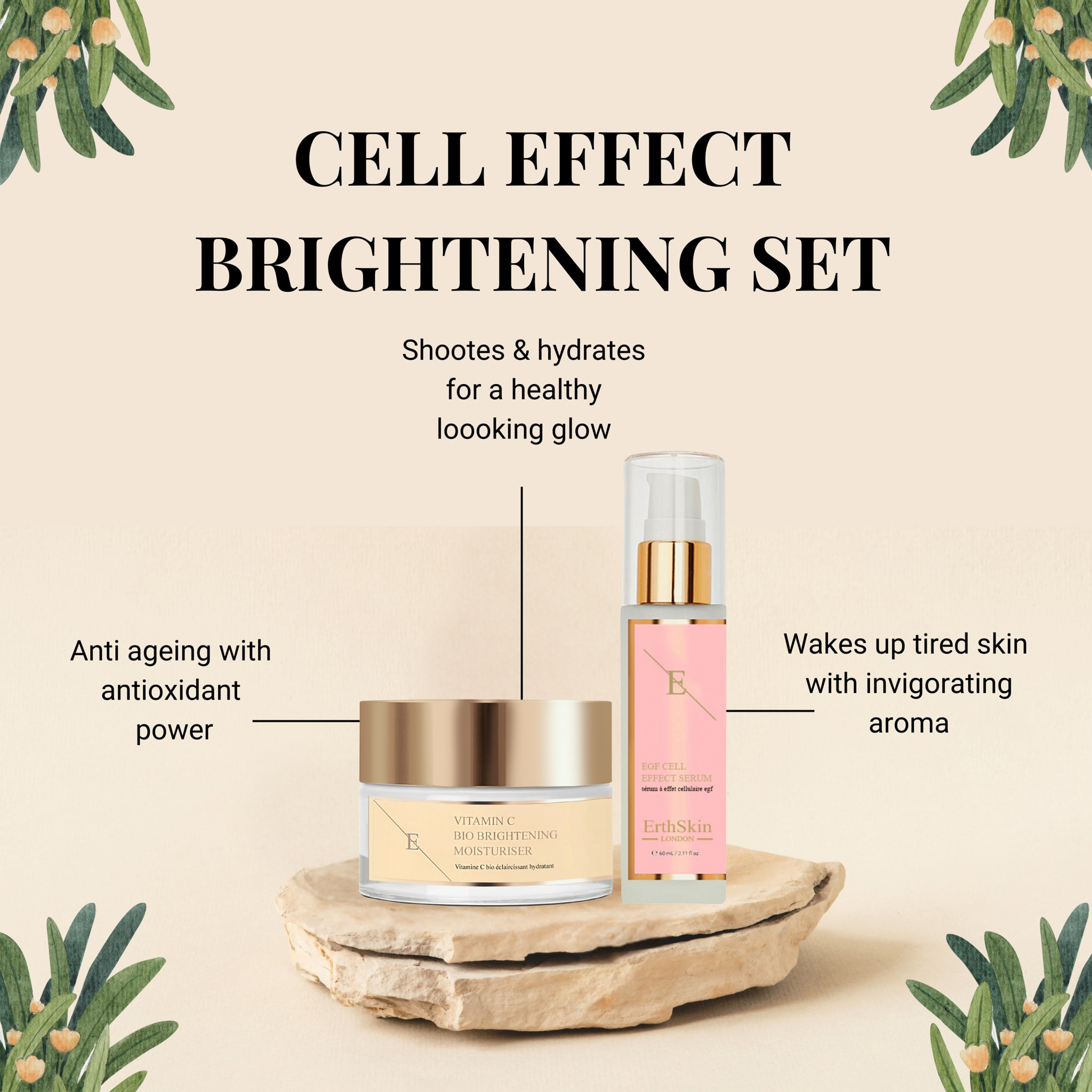 Set dúo iluminador y reafirmante