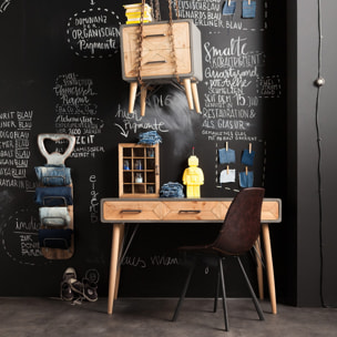 Bureau en bois X Factory 3 tiroirs 120x60cm Kare Design