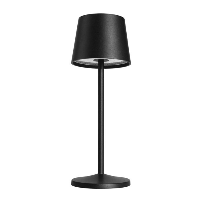 Forlight TRETA CLASSIC Lámpara de mesa LED. Inalámbrica, portátil y recargable. IP54 Interior y exterior.Carga USB. Regulable.Color Negro