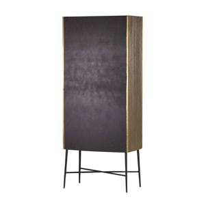 Cabinet Mdf Metal Marron Lumina 75x40x180 Cm