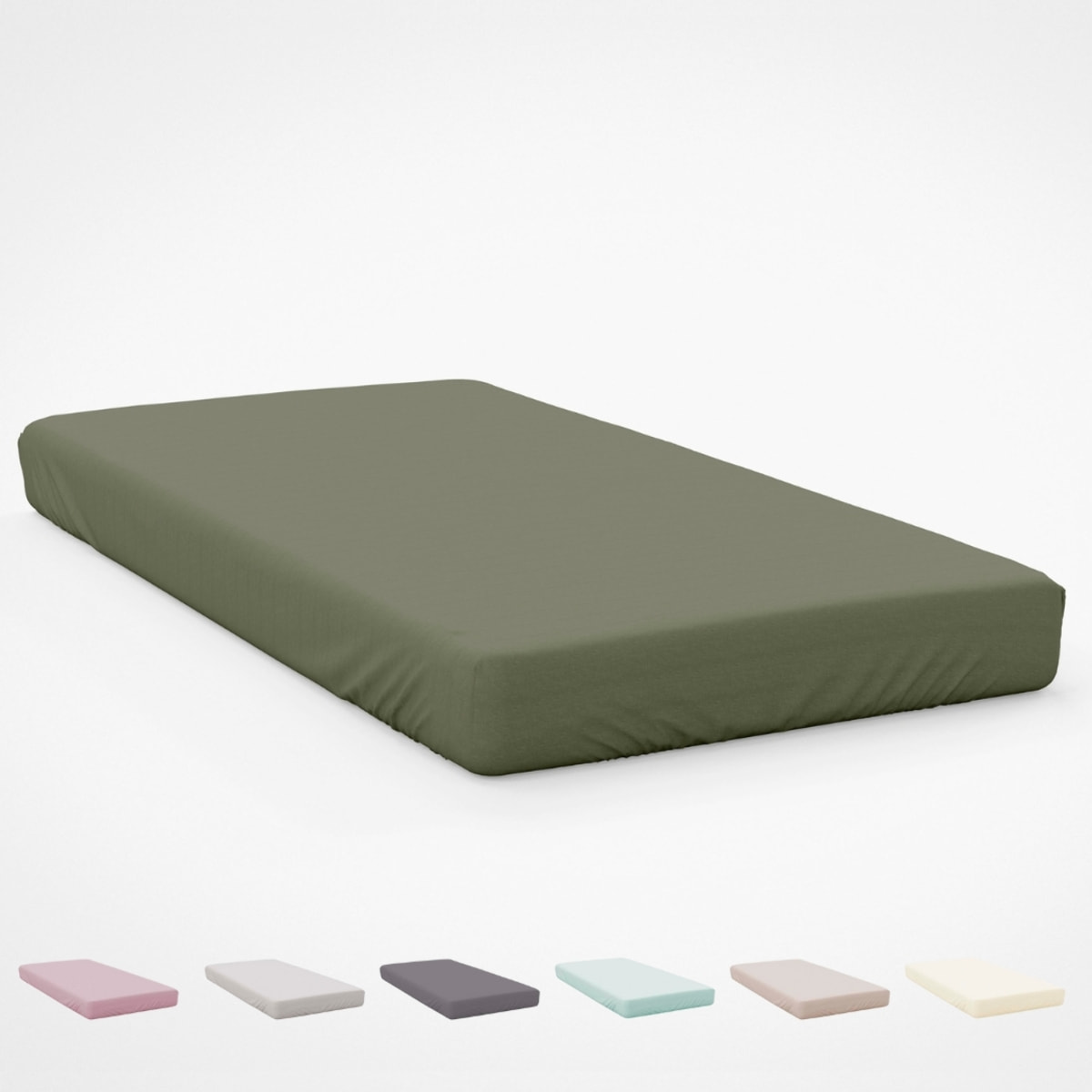 Icehome - Sábana Bajera Lisa - 100% Microfibra - Verde 75