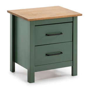 Mesita de noche Eira Green Moss - Oak