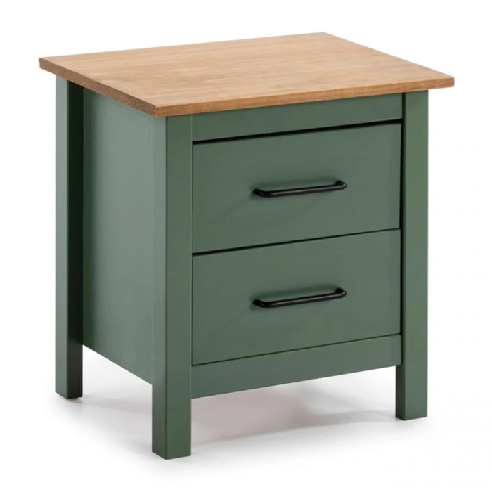 Mesita de noche Eira Green Moss - Oak