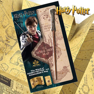 Harry Potter Set Regalo Bacchetta e Mappa Malandrino Originale 38 cm Noble Collection