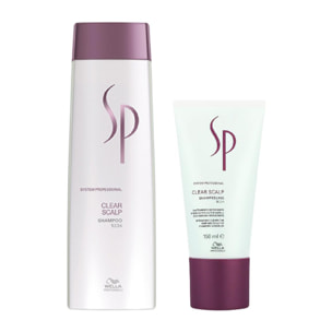 WELLA SYSTEM PROFESSIONAL Kit Clear Scalp Shampoo 250ml + Clear Scalp Shampeeling 150ml