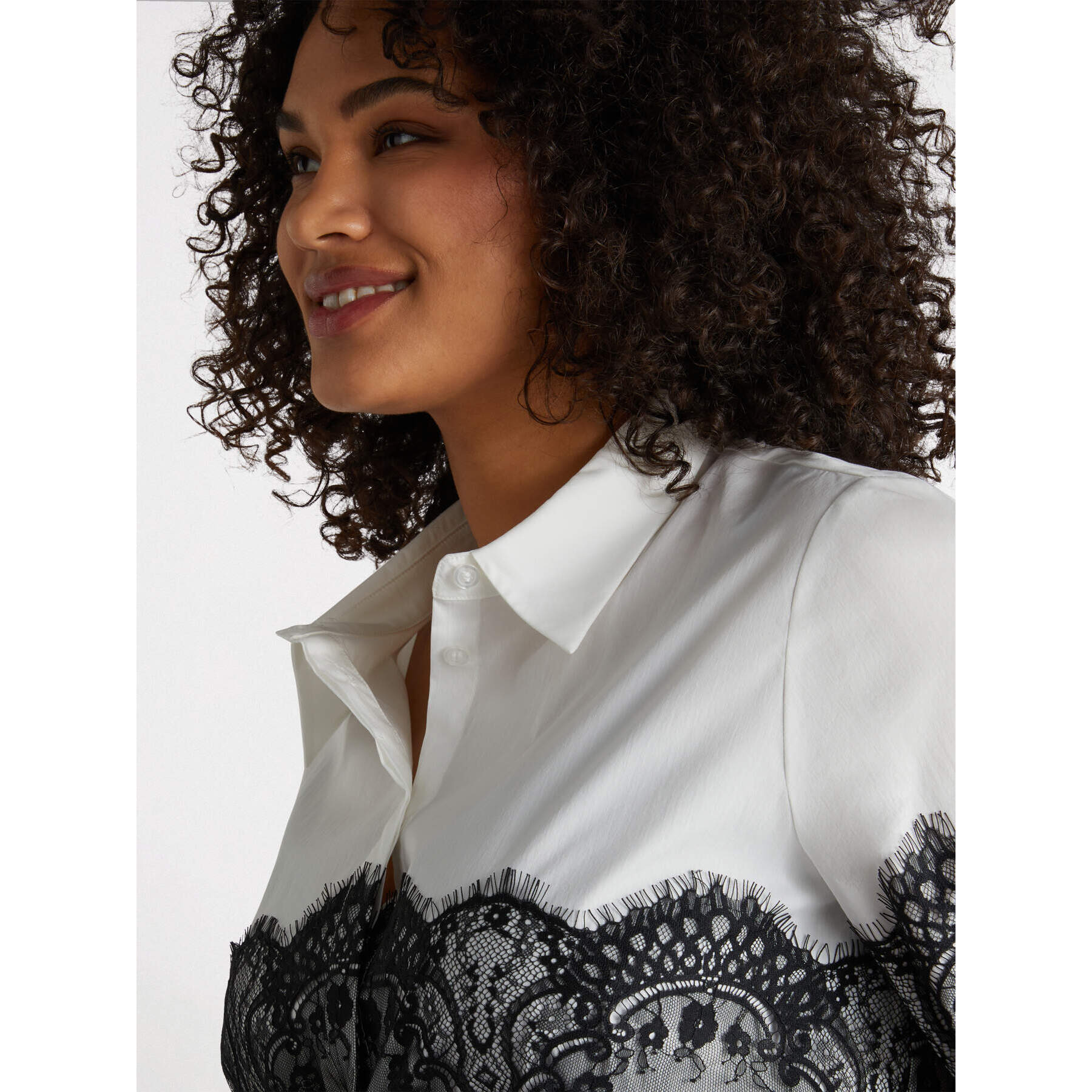 Fiorella Rubino - Camicia con pizzo - Bianco