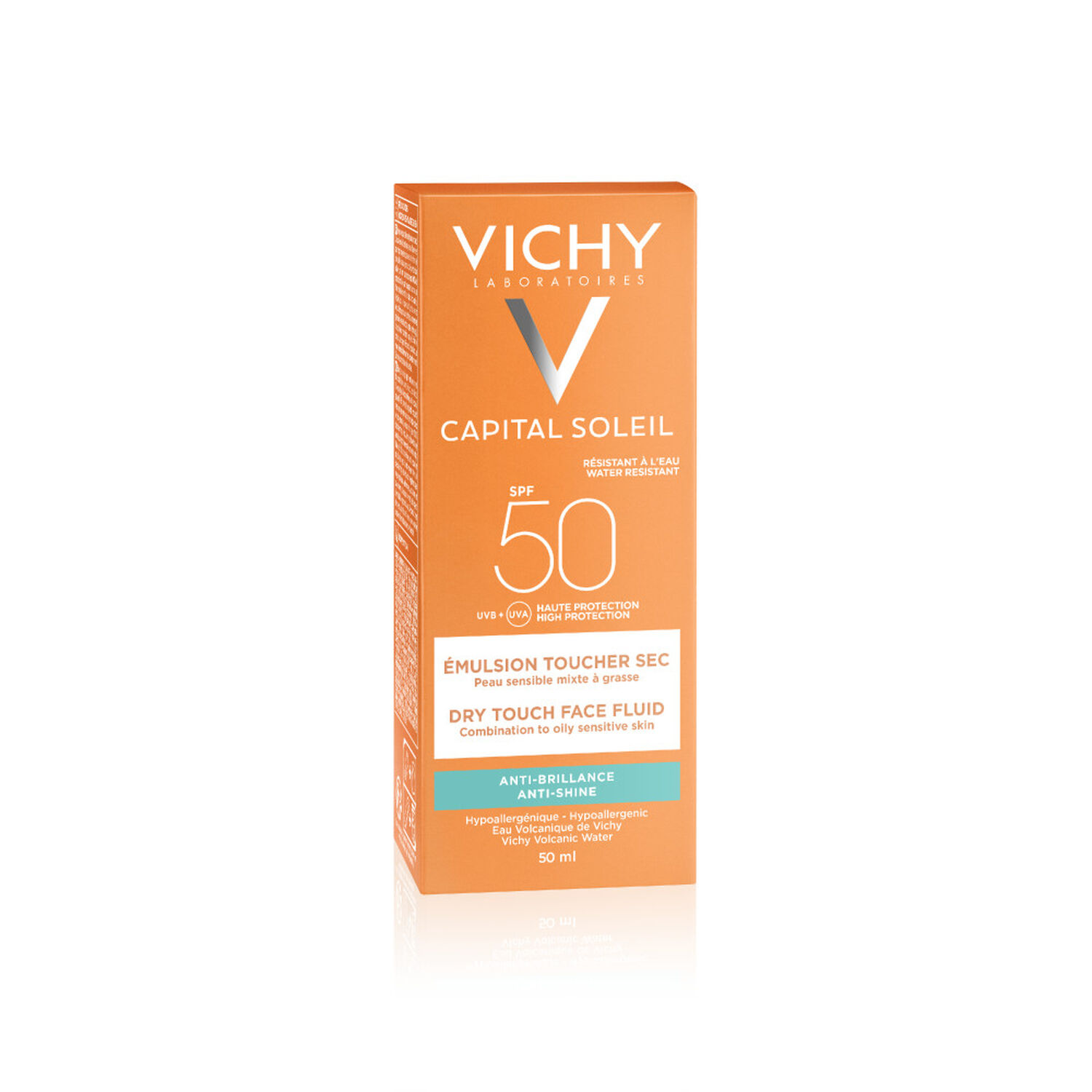 Idéal Soleil SPF 50 - Crème Visage Onctueuse Perfectrice de Peau 50 ml