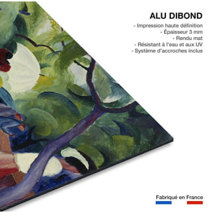 Tableau d'art classique Macke August Promenade Tableau alu Dibond