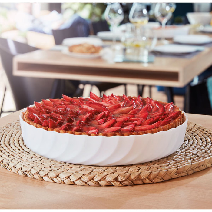 Plato para tarta blanco 26 cm Smart Cuisine Trianon - Luminarc