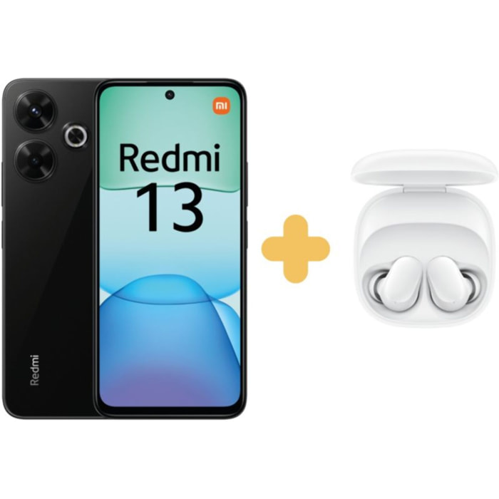 Smartphone XIAOMI Pack Redmi 13 256Go Noir 4G + Buds6 Play