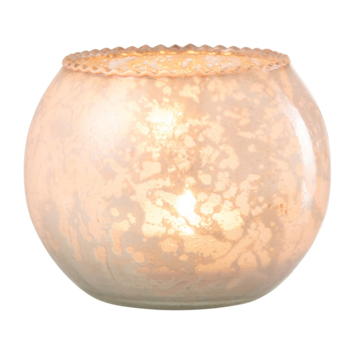 J-Line photophore - verre - rose - large