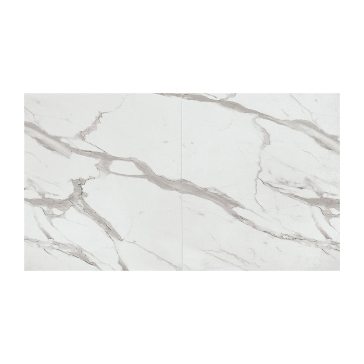 Tavolo FORTE DEI MARMI in legno, finitura bianco statuario e base in metallo bianco, allungabile 160x90 cm - 240x90 cm