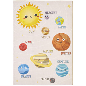 PLAY - Tapis enfant planète beige - PLA2019BEI