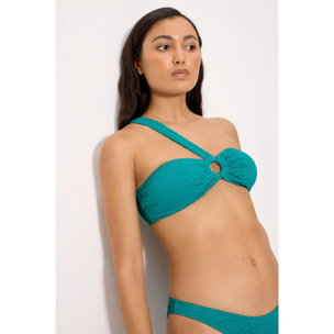 Top bikini bandeau Blu