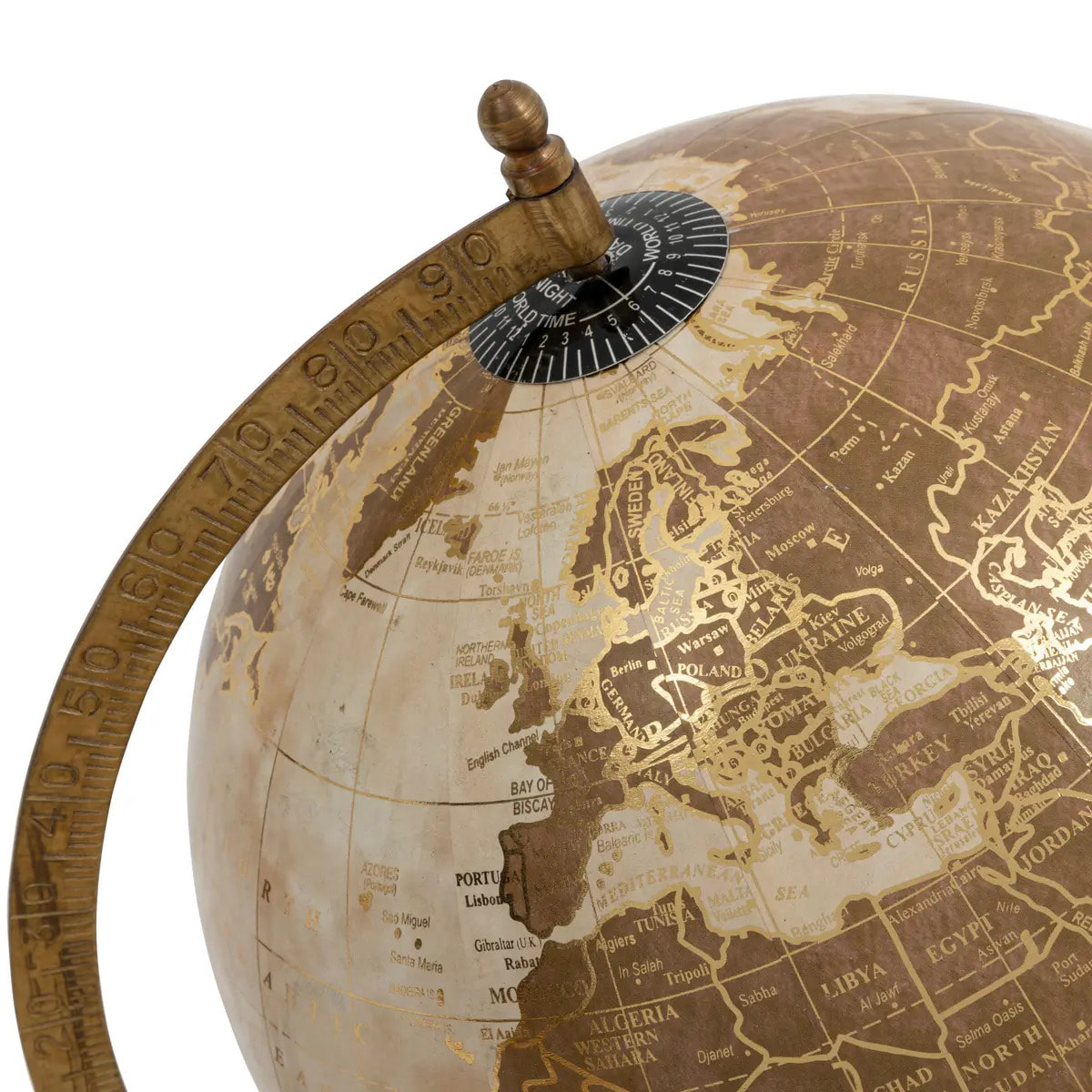 Globe terrestre Exotic panama H.35cm manguier