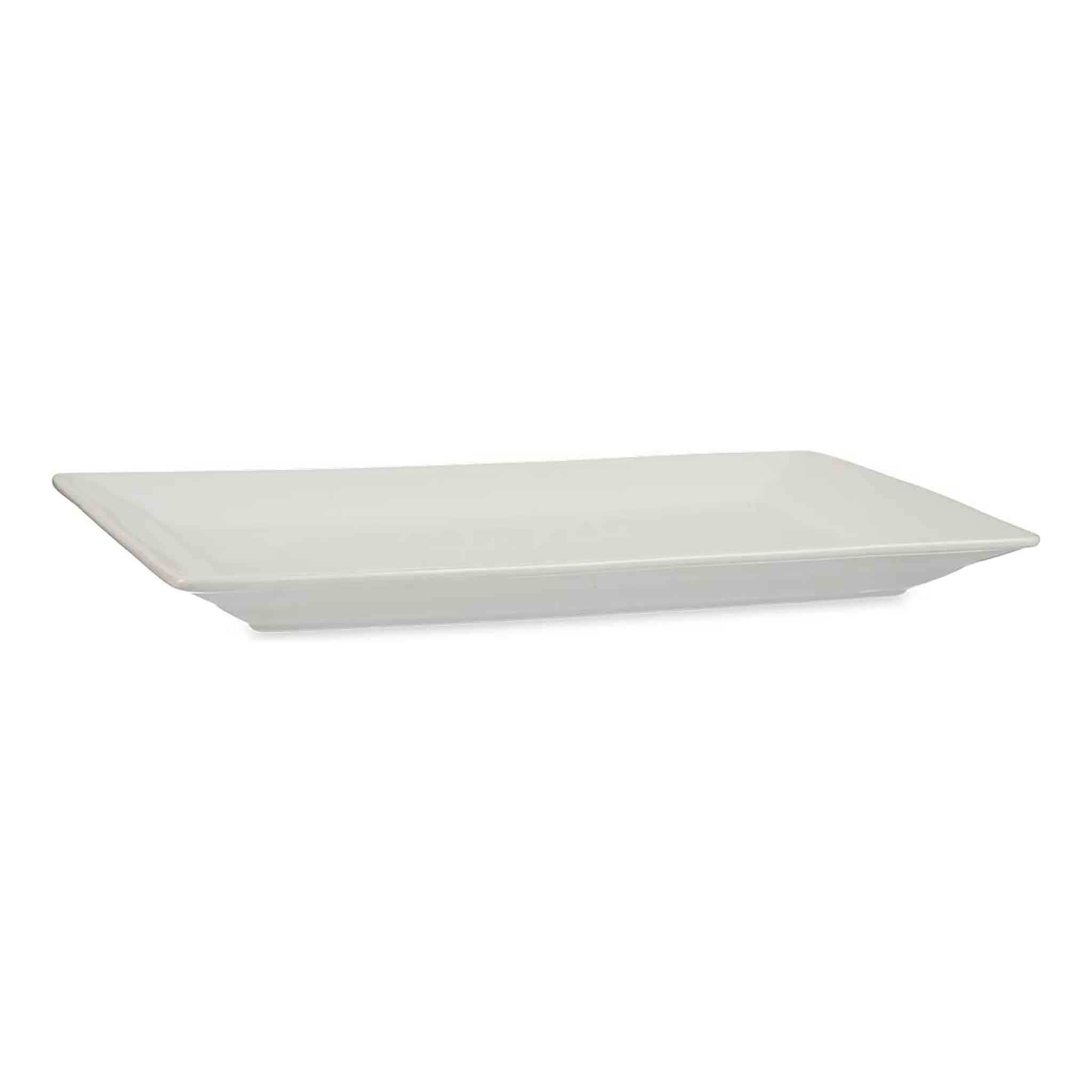 BANDEJA PORCELANA BLANCA RECTANGULAR 36CM