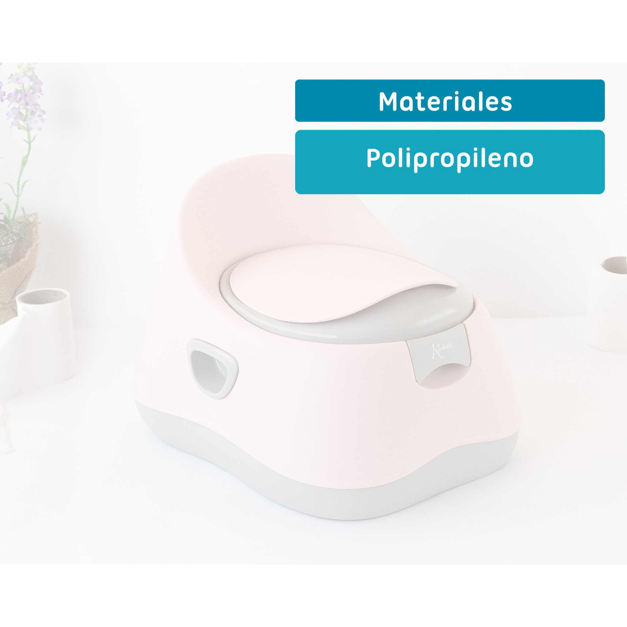 ORINAL INFANTIL CON TAPA ROSA Y GRIS