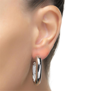 Pendientes Lux by Lux acabados en Rodio