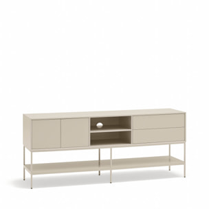 Mueble de televisión Platt 2 puertas y 2 cajones arena